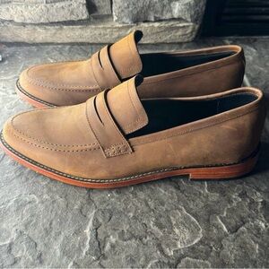 Nisolo Chamberlain brown Leather slip on Penny Loafers size 11